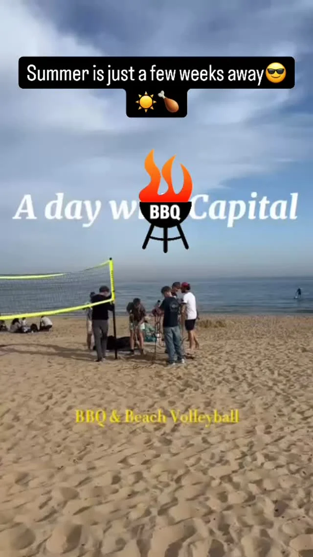 Great to get the trusted CAPITAL BBQ out and what a super evening spent with our adult students and team! 🙏😎❤️☀️🍗🧑‍🍳Beautiful time with volleyball, dancing, chilled chat and of course amazing food😉